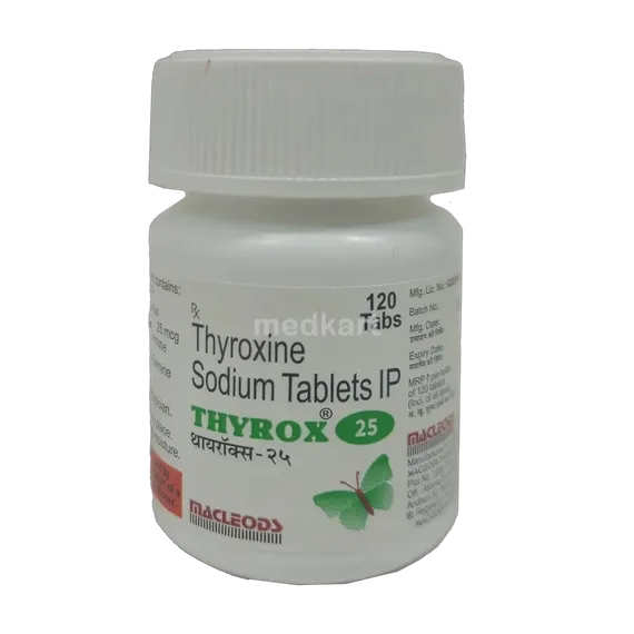 thyrox 25mcg tablet 120's
